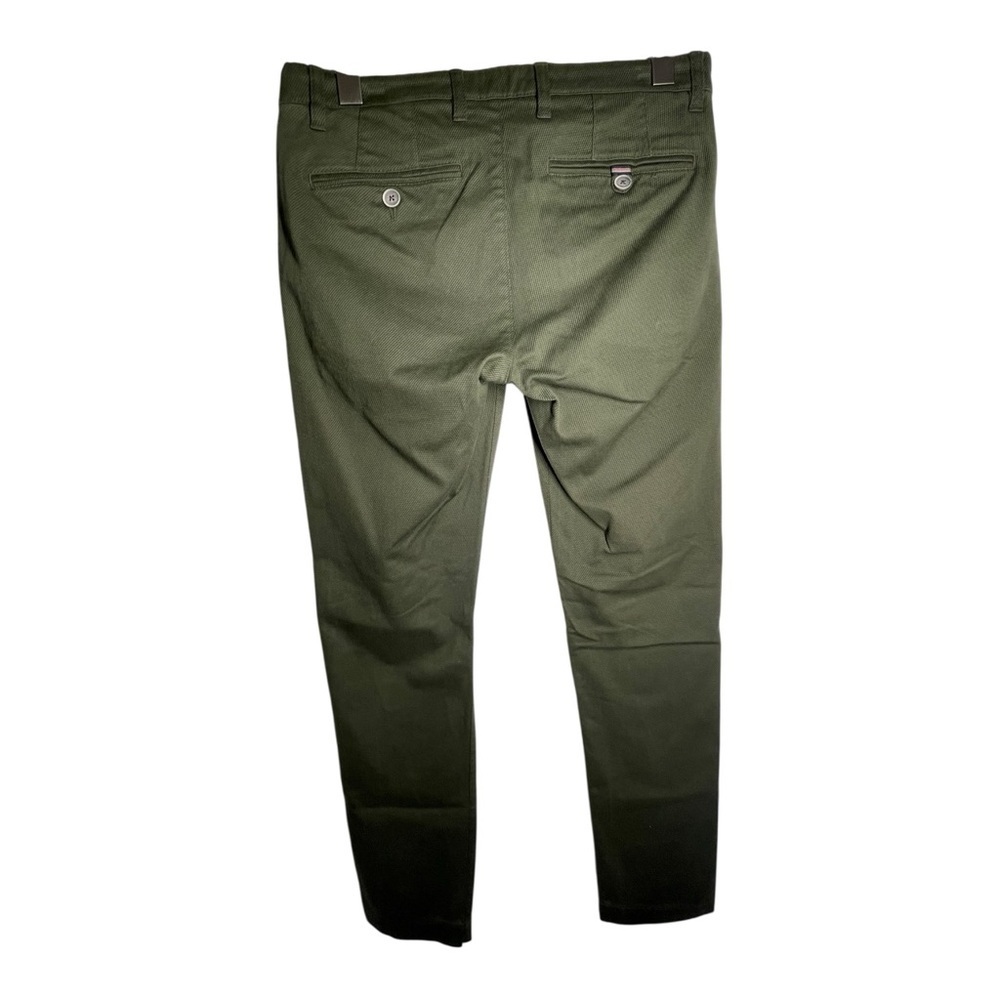 TED BAKER  LONDON MENS Olive Green Chino Pants size 31R - Picture 3 of 9